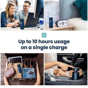 KIKI PURE M1 UV & 3 Stage H13 HEPA Air Purifier. Sleek Aluminum Design, Ultra Qu